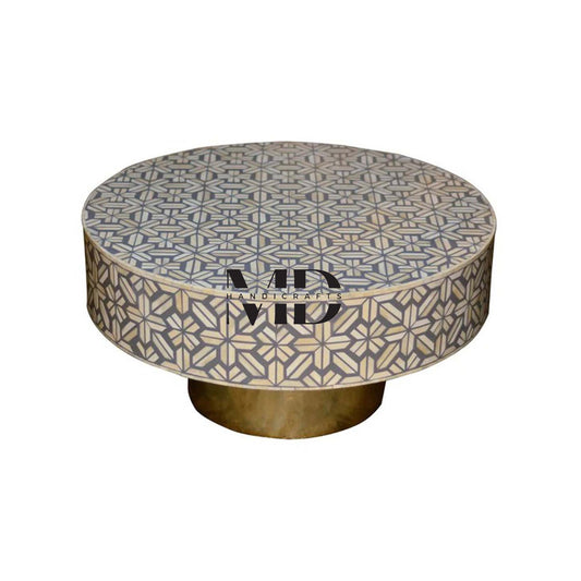 Handmade Bone Inlay Coffee table / Center table / in modern pattern